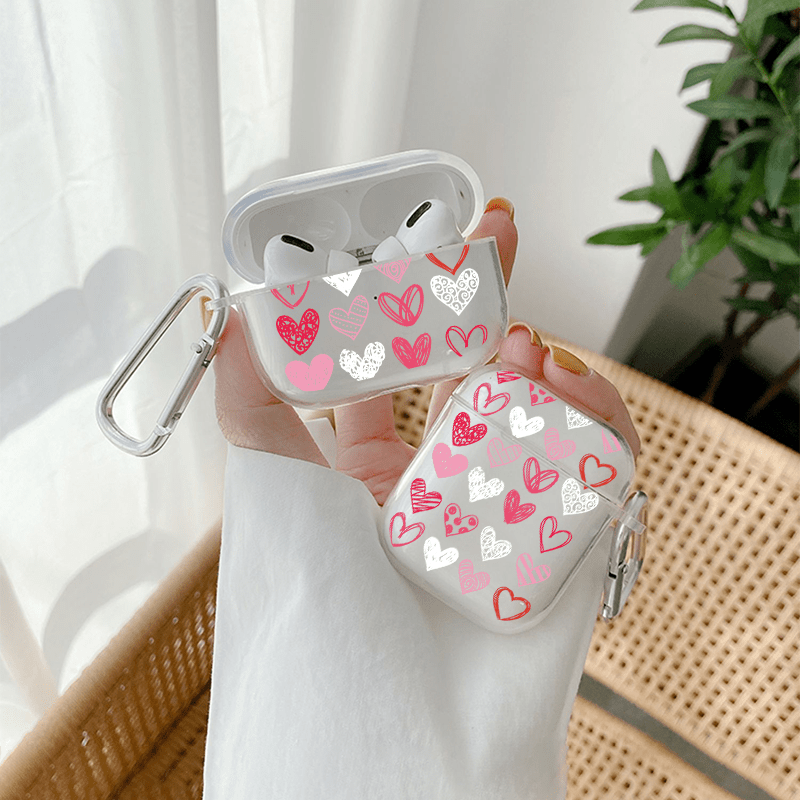 

The Heart Graphic Earbuds Protective Case For Airpods 1/2/3/pro/pro 2 For Gifts