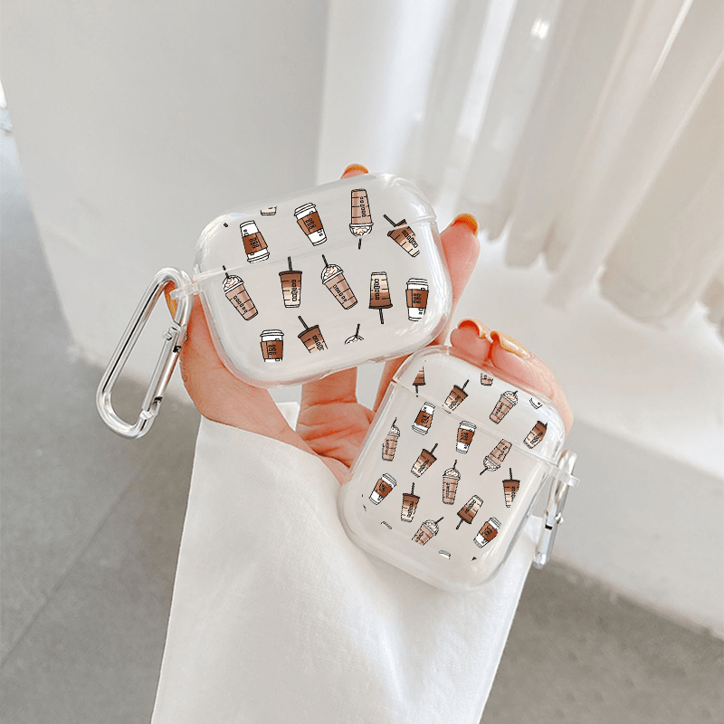 

Milk Tea & Ice Cream Graphic Earbuds Protective Case For Airpods 1/2/3/pro/pro 2 For Gifts