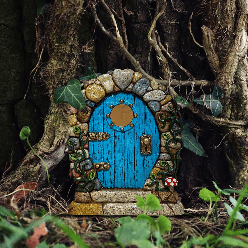 Tree Fairy Door Decor Micro Fairy Garden Outdoor Decoration - Temu