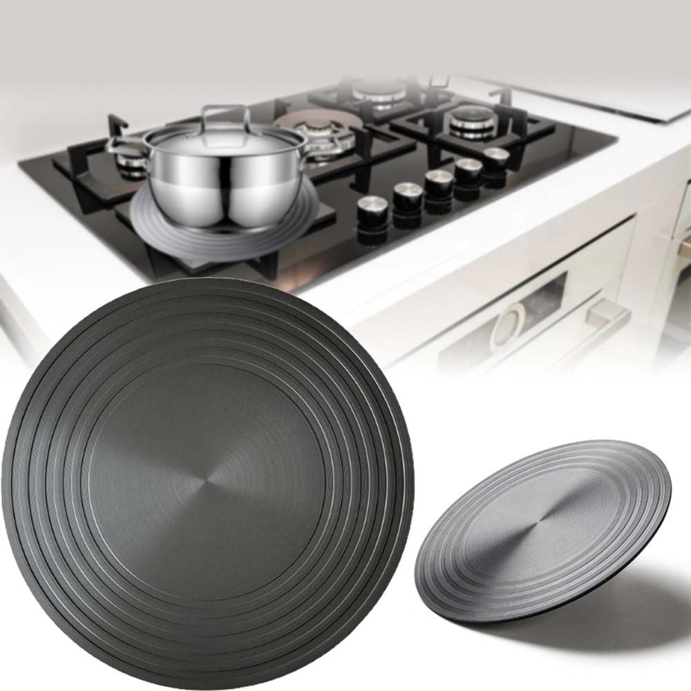 Placa difusora de calor para cocina de inducción, adaptador de placa de  calor de acero inoxidable, convertidor de difusor de calor para cocina de  gas