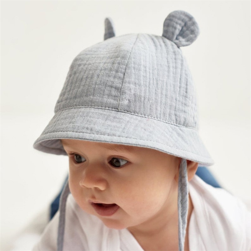 Spring Autumn Solid Color Soft Baby Bucket Hat Cotton - Temu