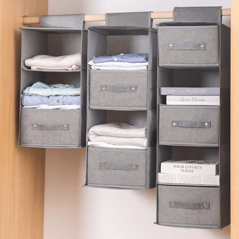 HOMKOM Clothes organisers storage for wardrobe, Cloth Organizer Storage Box,  wardrobe organizer for storage, Clothes Organiser