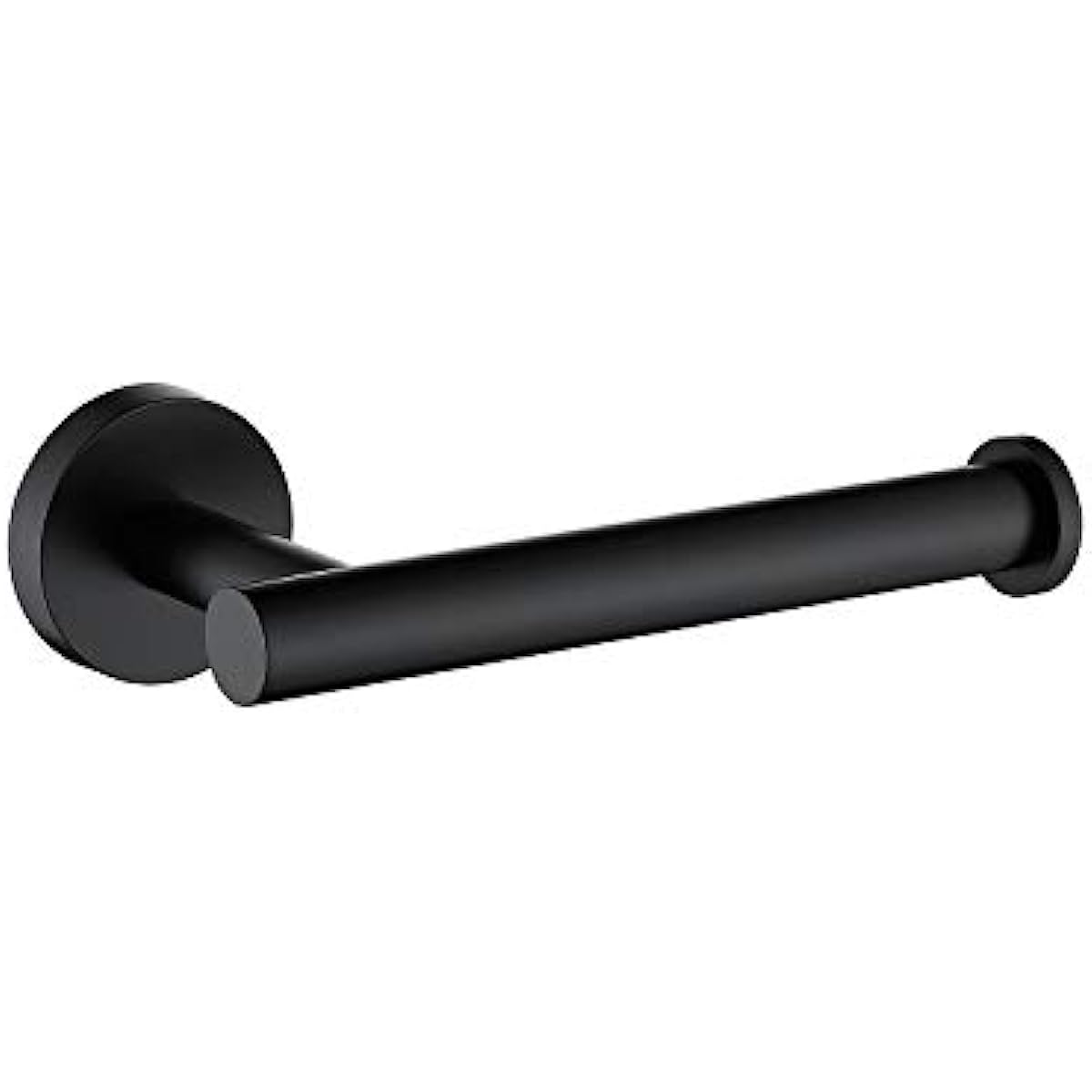 Cilee Toilet Paper Holder Stand with Toilet Brush, Matte Black