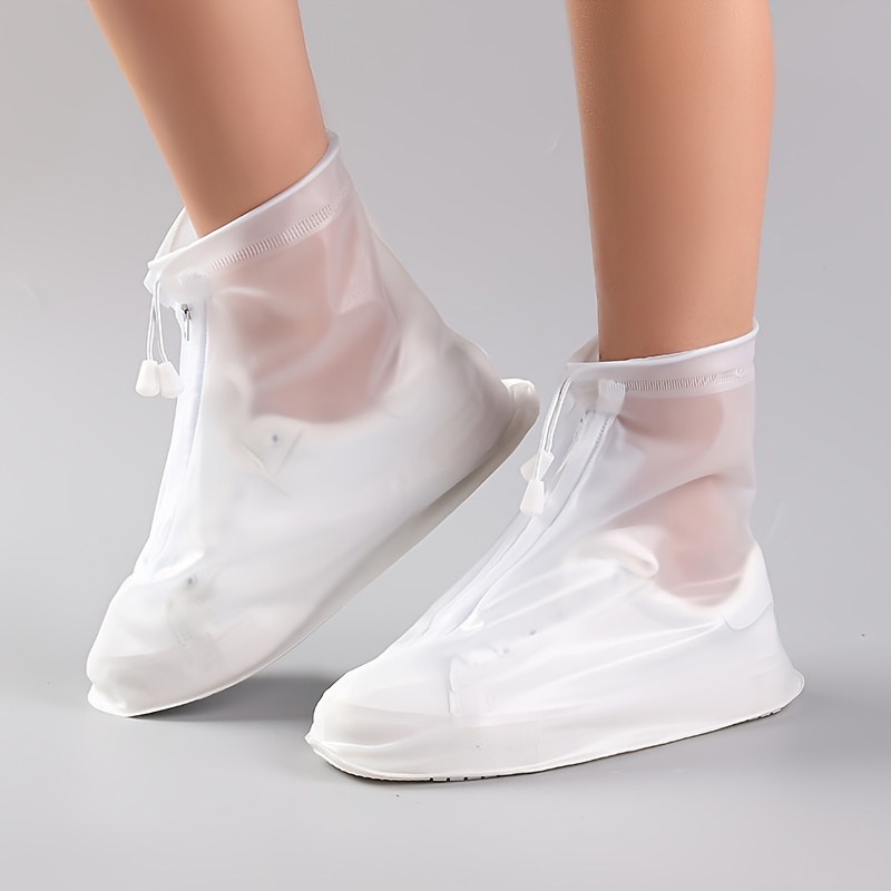 Cubrezapatos impermeables Botas de lluvia Equipo de lluvia de viaje para  mujeres Hombres Blanca m Colcomx Cubre zapatos impermeables
