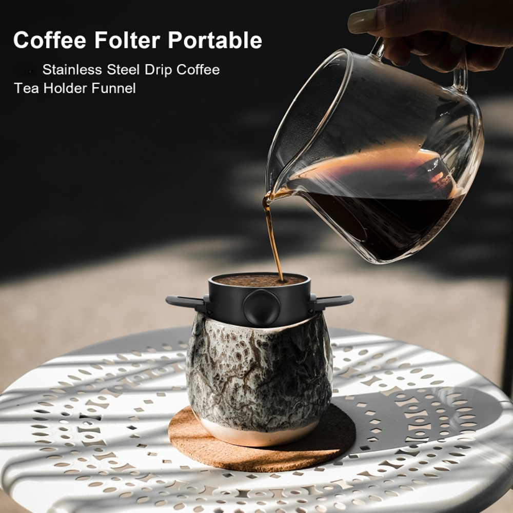 Filtre à café expresso réutilisable 60 °, goutteur en céramique