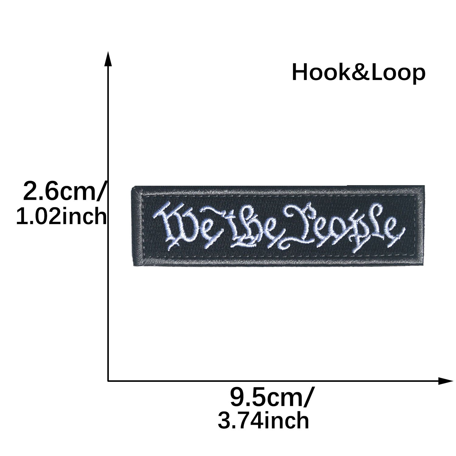 People Tactical Embroidered Morale Applique Fastener Hook - Temu