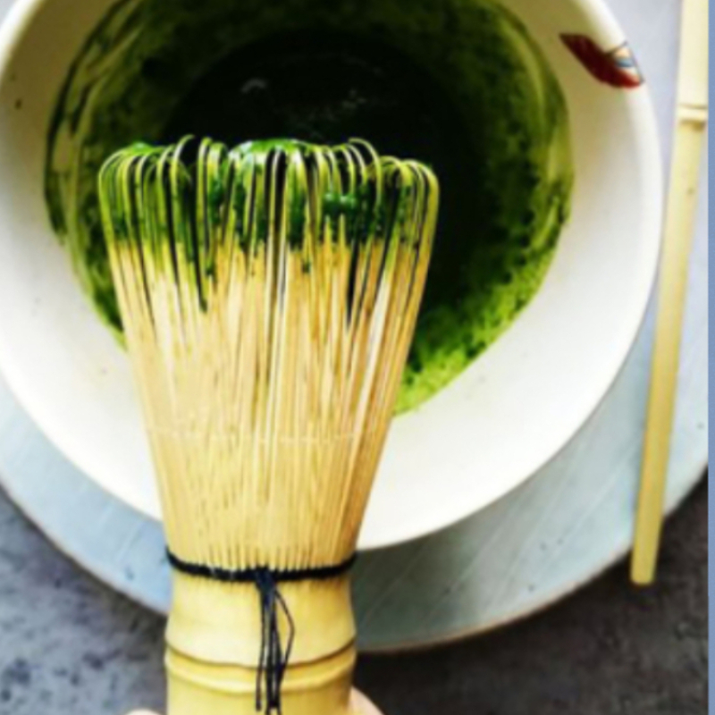 Matcha Green Tea Whisk Bamboo Tea Whisk Chasen Preparing Matcha Powder  Brush Tool Tea Traditional Scoop(54 Prongs)