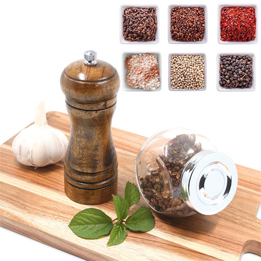 Upgrade Your Kitchen With This Creative Wooden Spice Grinder - Manual Sea  Salt Mill & Spice Crusher! - Temu