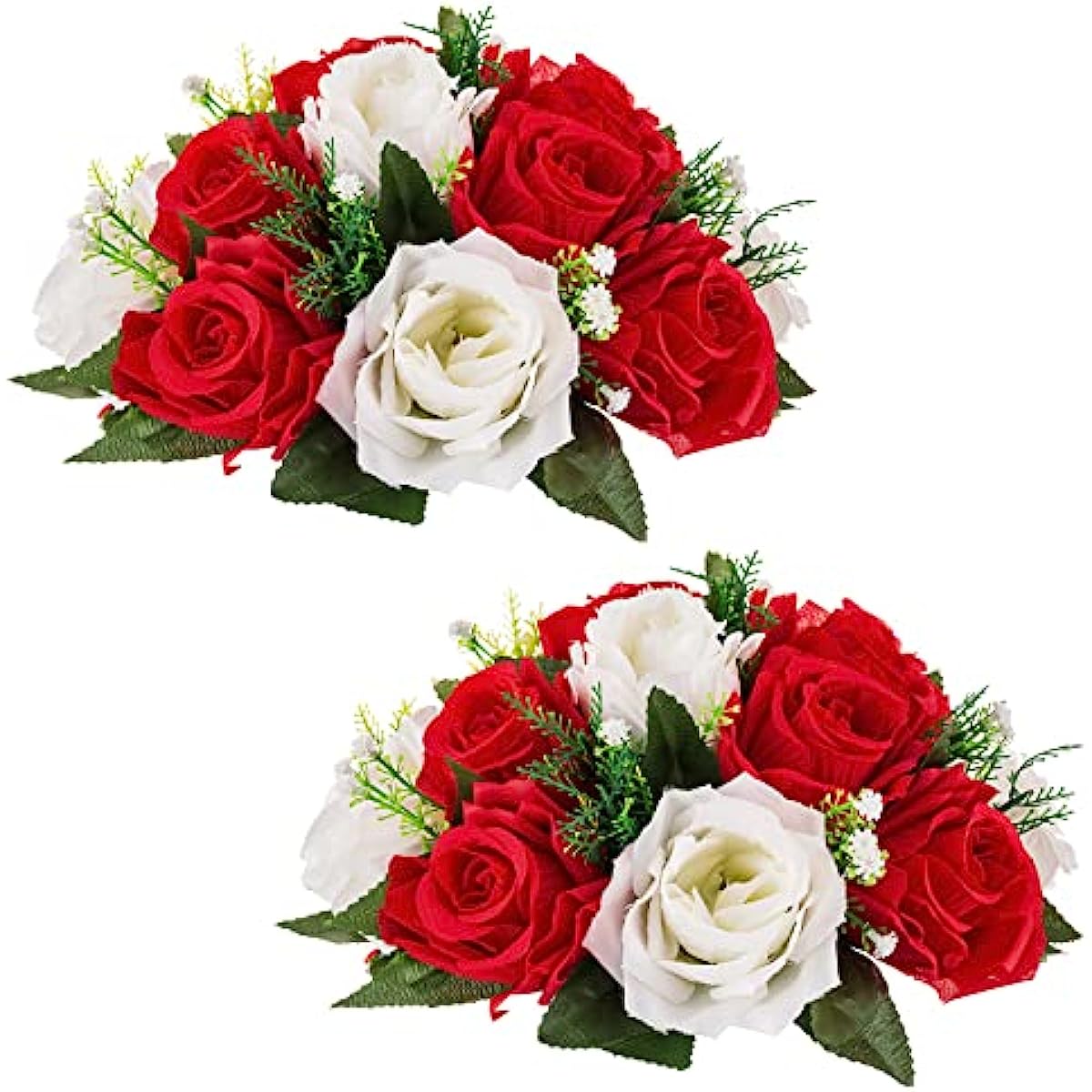 

1pc Artifical Fake Flower Ball Arrangement Bouquet, 15 Heads Plastic Roses With Base, Suitable For Our Store's Wedding Centerpiece Flower Rack For Parties Valentine's Day Home Decor