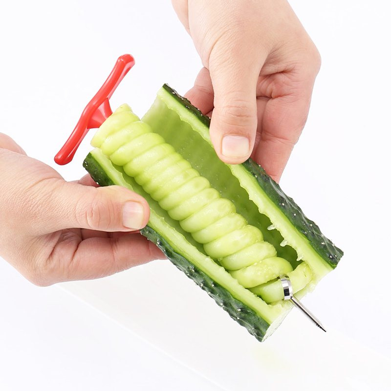 Khodiyar Black and Green Vegetables Spiral Cutter Slicer, For Kitchen