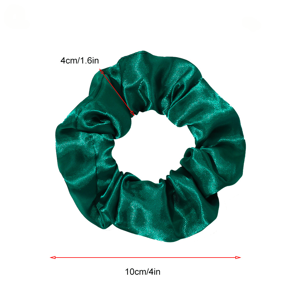 Набор из 60 ярких атласных резинок для волос, популярные атласные резинки в комплекте из 60 ярких эластичных лент, детали 4