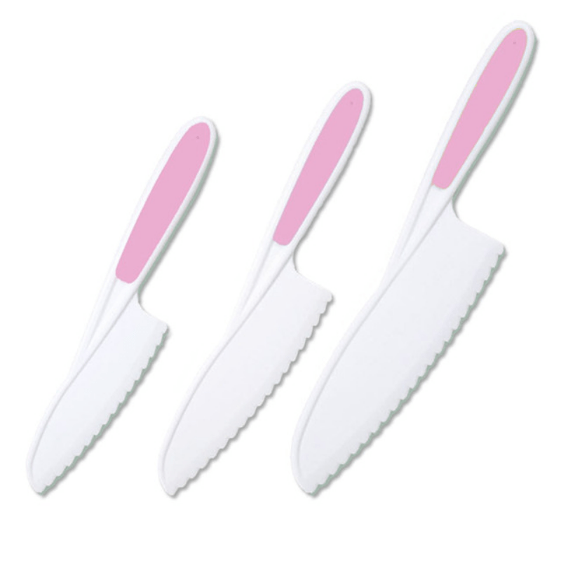 Zulay Kitchen Kids Knife Set - Yellow, Pink, Light Green, 3 - Kroger