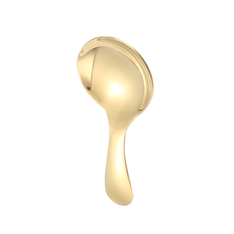 1pc Gold Ice Cream Scoop, Stainless Steel Ice Ball Spoon For