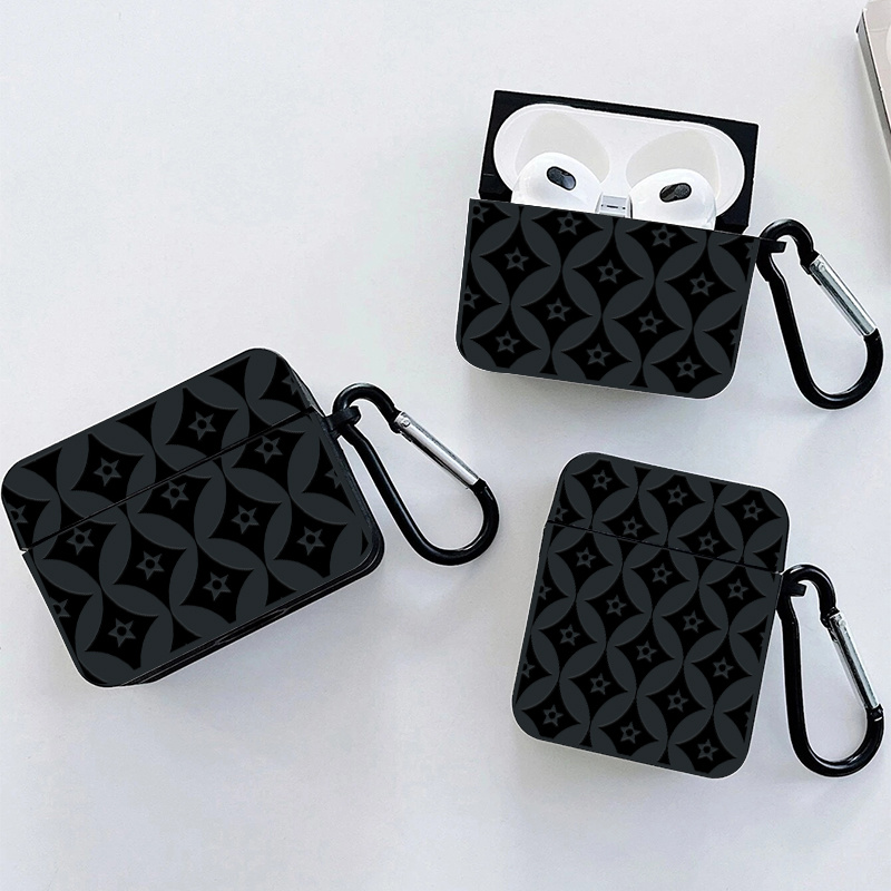 Tiny Spot Graphic Headphone Case For Airpods1/2, Airpods3, Pro, Pro (2nd  Generation), Gift For Birthday, Girlfriend, Boyfriend, Friend Or Yourself,  Black Pattern Anti-fall Silicon - Temu Israel