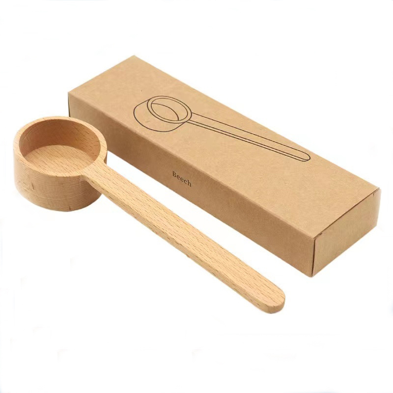 Wooden Measuring Spoon Set - Coffee, Tea, Sugar and Spice Scoops