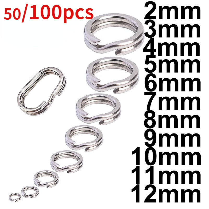 100pcs Portable Connector High Quality Oval Fishing Wire Tube