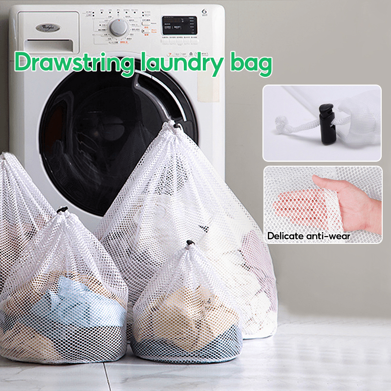 Mesh Laundry Bags With Zipper Closing Durable Fabric - Temu