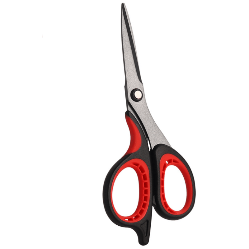 Household Scissors / Shears, ~6 in Stainless Steel Blades, Red & Black  Handle