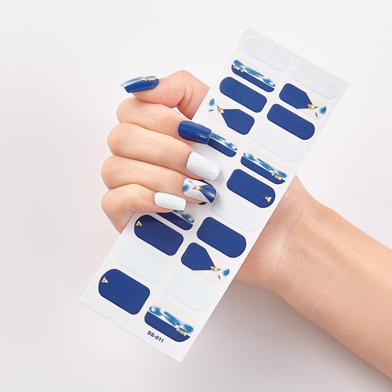 Glitter Waterproof Nail Stickers Shining Nail Art Decor