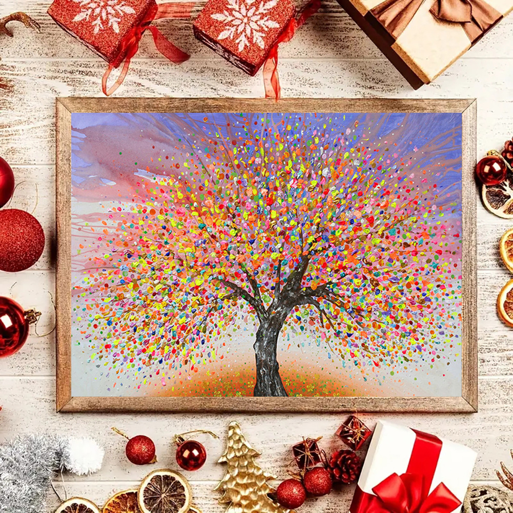 Diamond Painting Kits For Adults, 5D Full Round Rhinestone Diamond Art  Colorful Tree Gem Arts Perfect For Home Wall Deco12x16inch