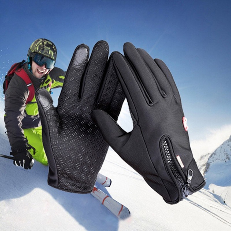 Winter Warm Bicycle Motorcycle Cycling Hiking Gloves Outdoor Sports Gloves  Tactical Mittens Skiing Glove