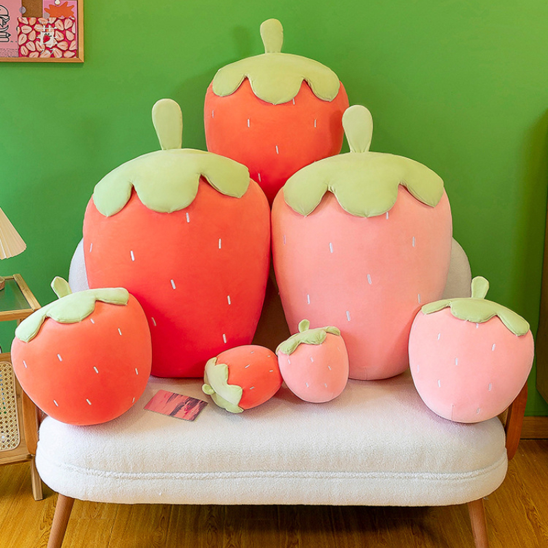 Kawaii Apple Plush, Cute Fruit Food Pillow, Play Food Toy