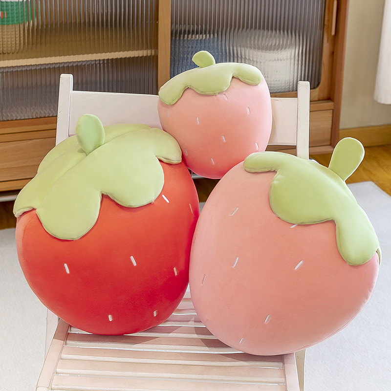 Kawaii Apple Plush, Cute Fruit Food Pillow, Play Food Toy