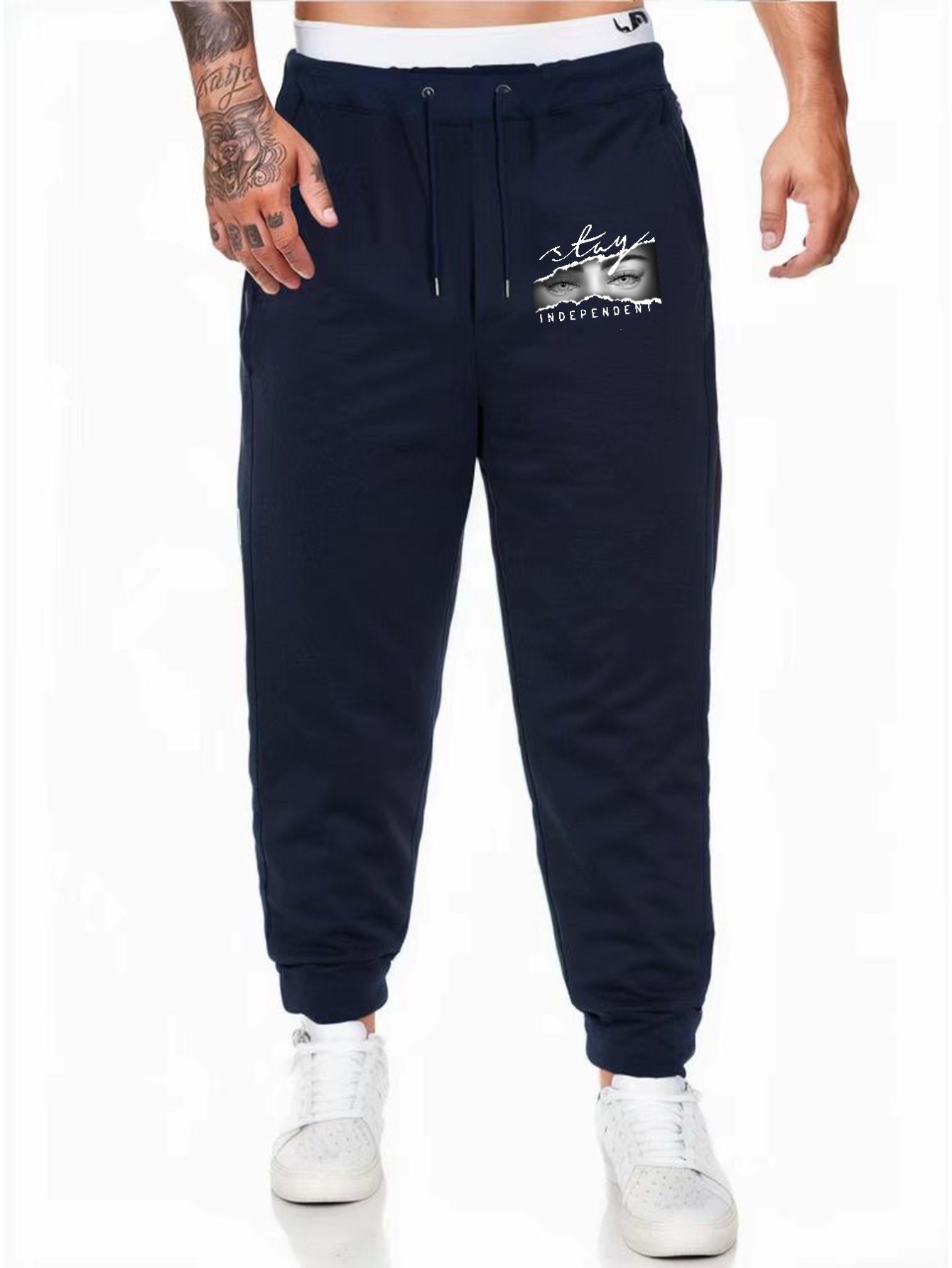 Men's Comfy Drawstring Joggers Casual Breathable Loose Fit Pants