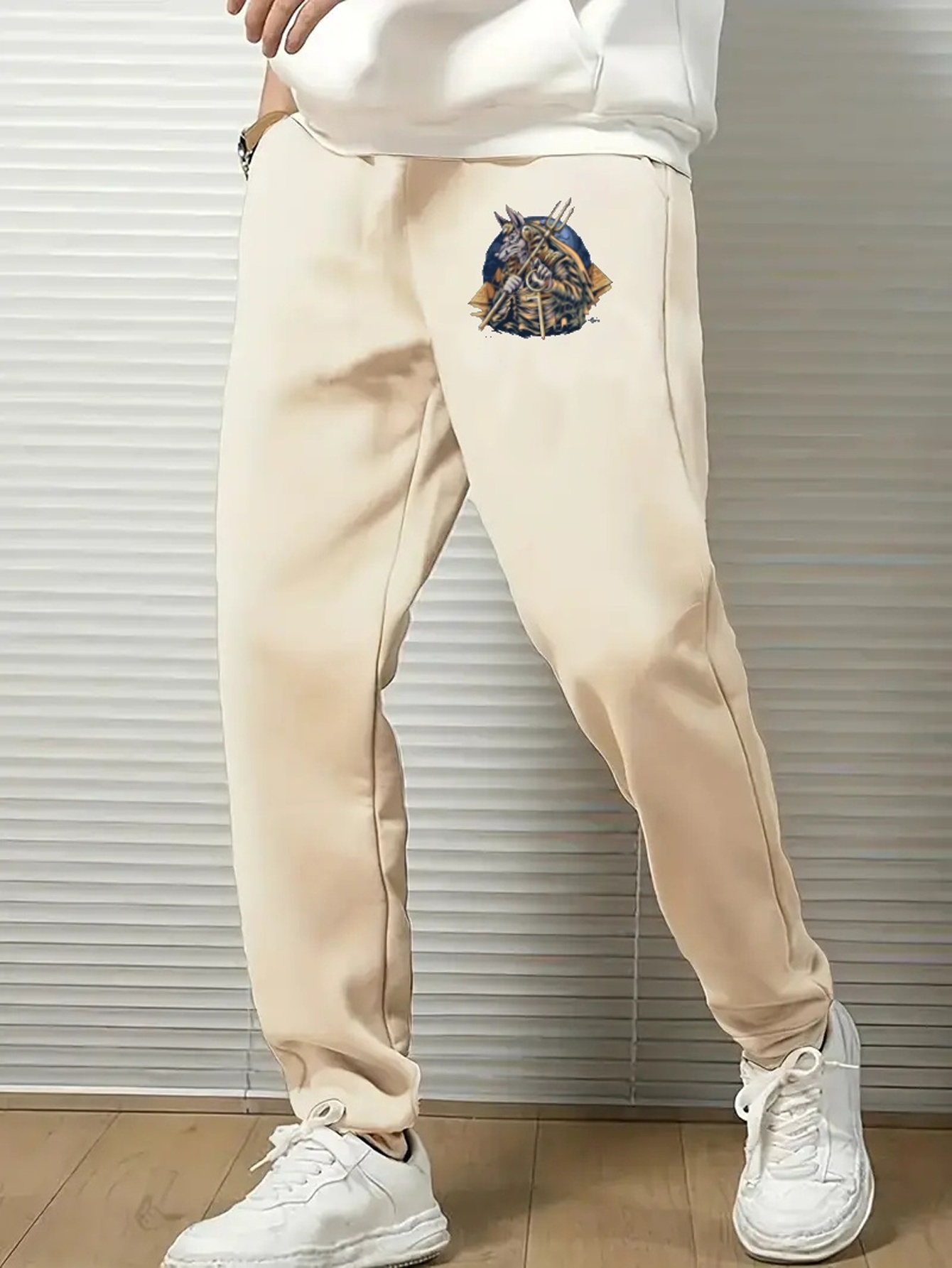Knight Comfy Drawstring Joggers Men's Casual Loose Fit Pants