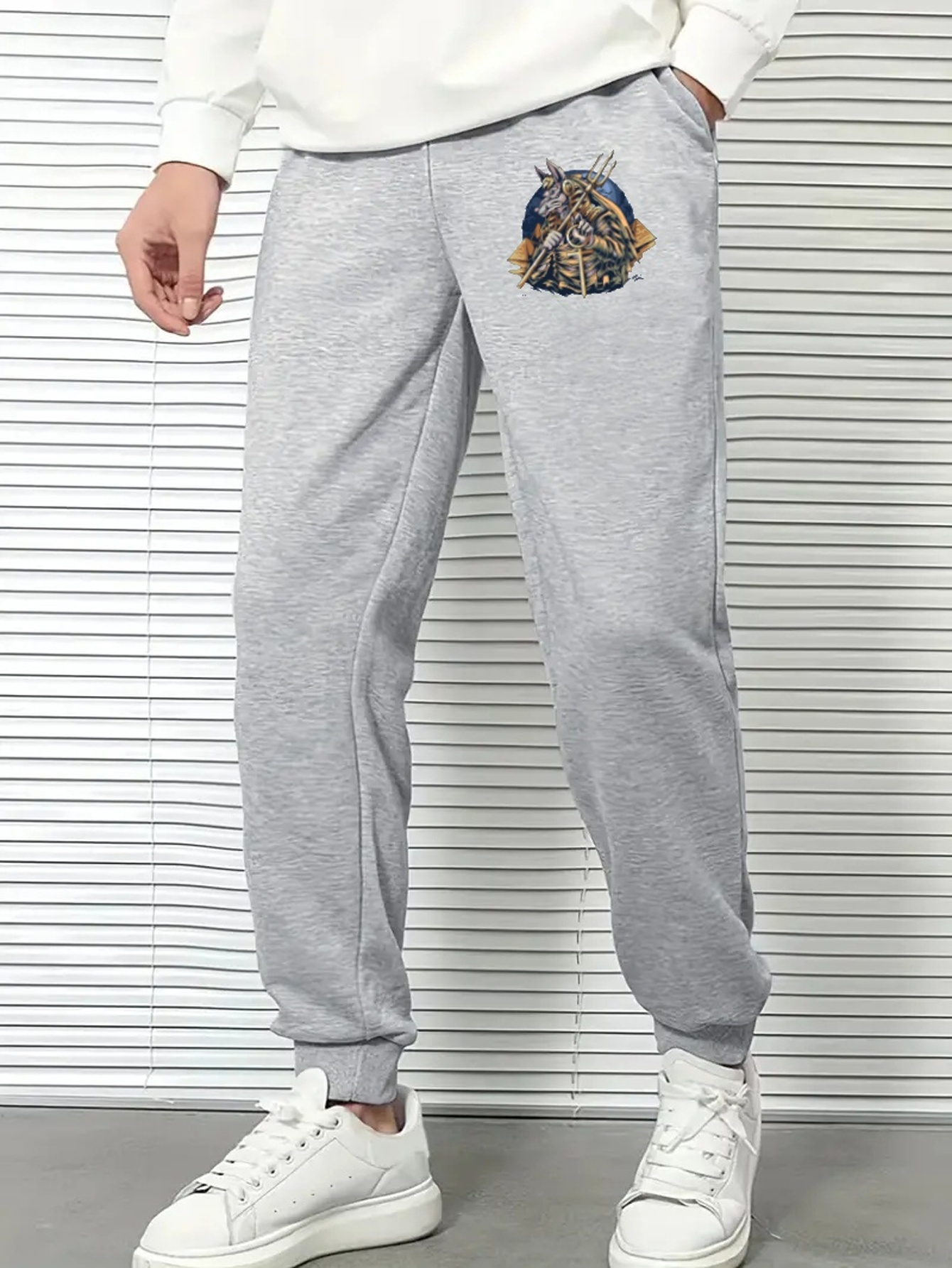 Knight Comfy Drawstring Joggers Men's Casual Loose Fit Pants