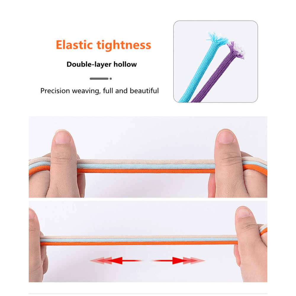 No Tie Shoelace Elastic Round Lock Shoe laces Sneakers Shoelaces without ties Adult Laces for Shoes Shoestrings, Colorful No-tie Lacing System