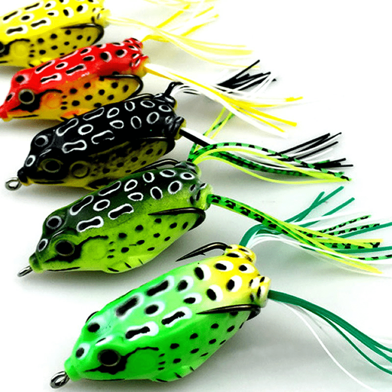 Double Hook Soft Bait Frog Realistic Fishing Experience - Temu