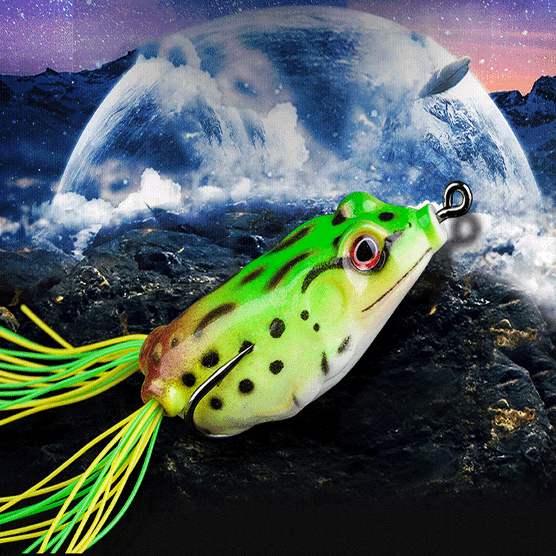Double Hook Soft Bait Frog Realistic Fishing Experience - Temu Mexico