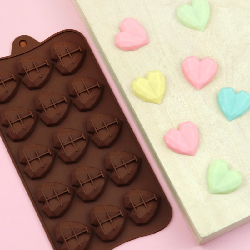 Silicone Heart Mold Chocolate Candy Molds 10 / 15 Cavity - Temu
