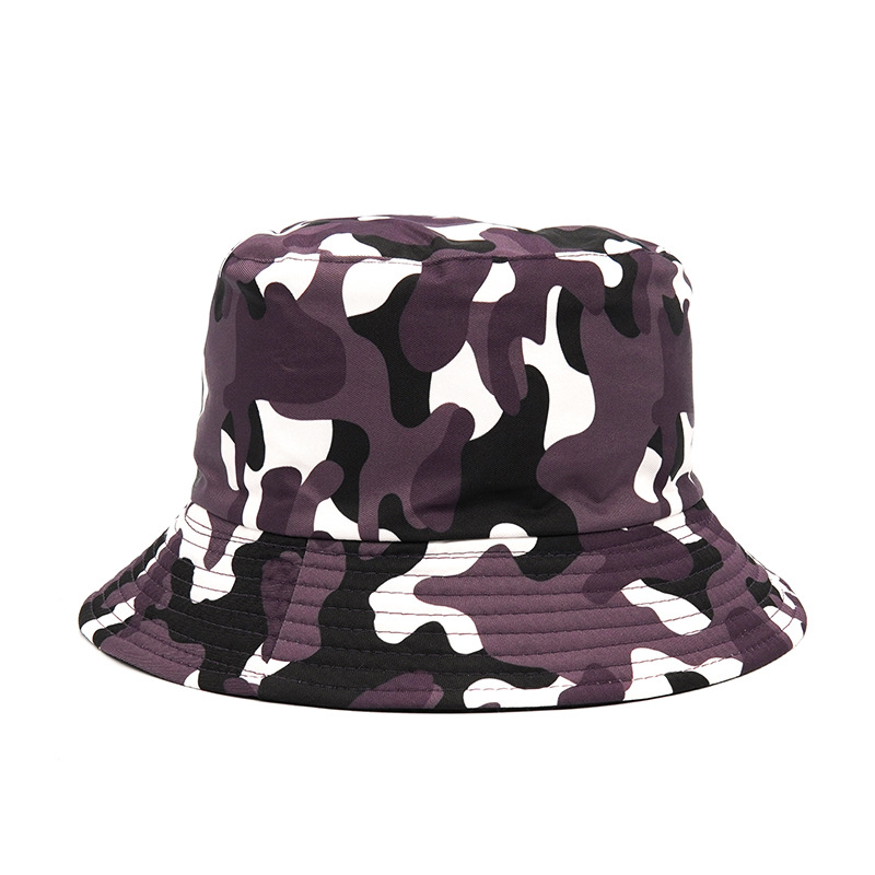 Unisex Camo Bucket Hat Lightweight Sunscreen Fisherman Cap