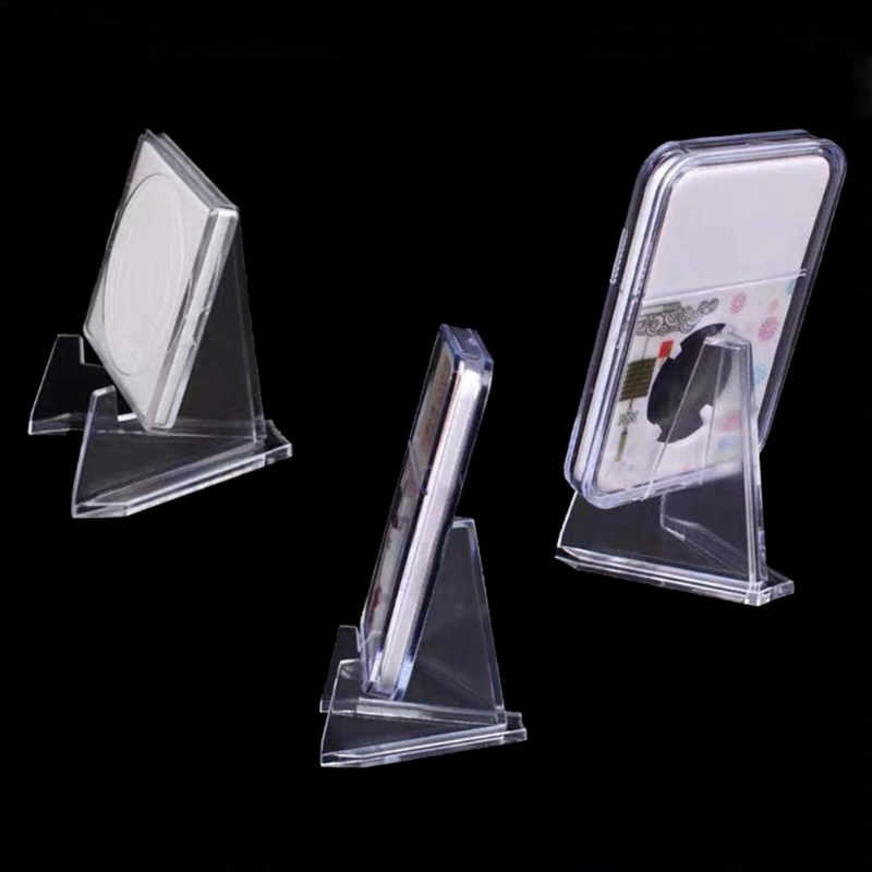 20* CLEAR DISPLAY STANDS/easel For Coins Small Holders Plastic Capsules  ACRYLIC