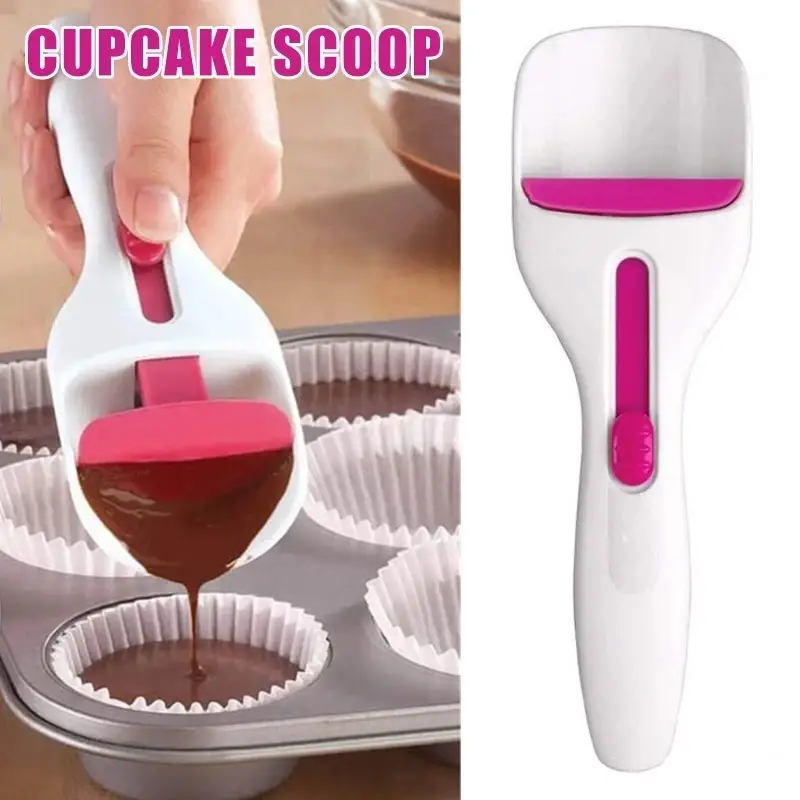 1pc Chocolate Cake Batter Scoop: Enhance Your Baking Experience with a  Cupcake Scoop Muffin Cake Batter Dispenser!
