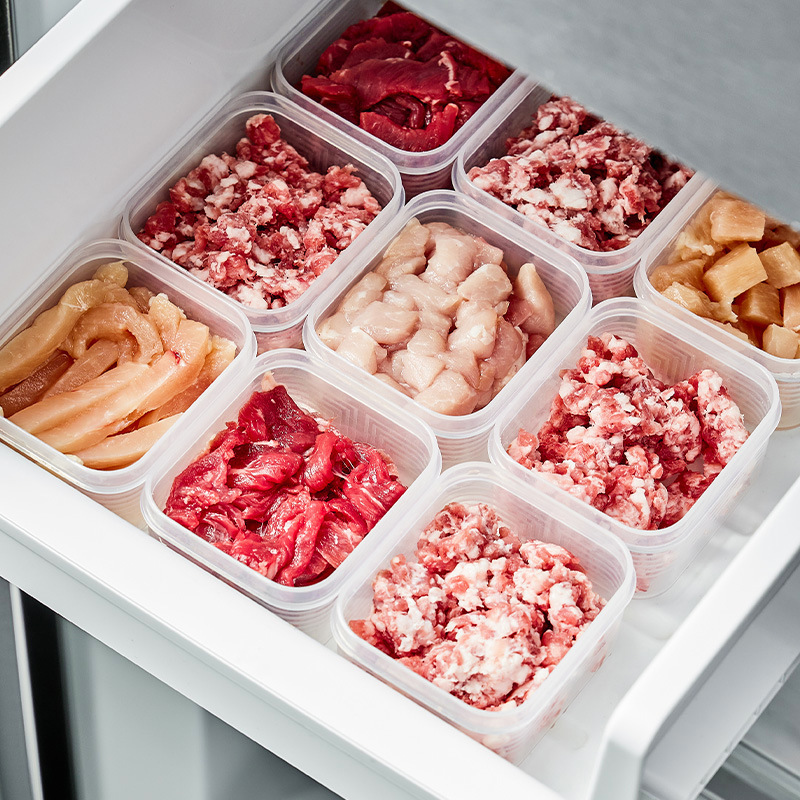 Kitchen Refrigerator Storage Box Frozen Food Clear Organizer Bin