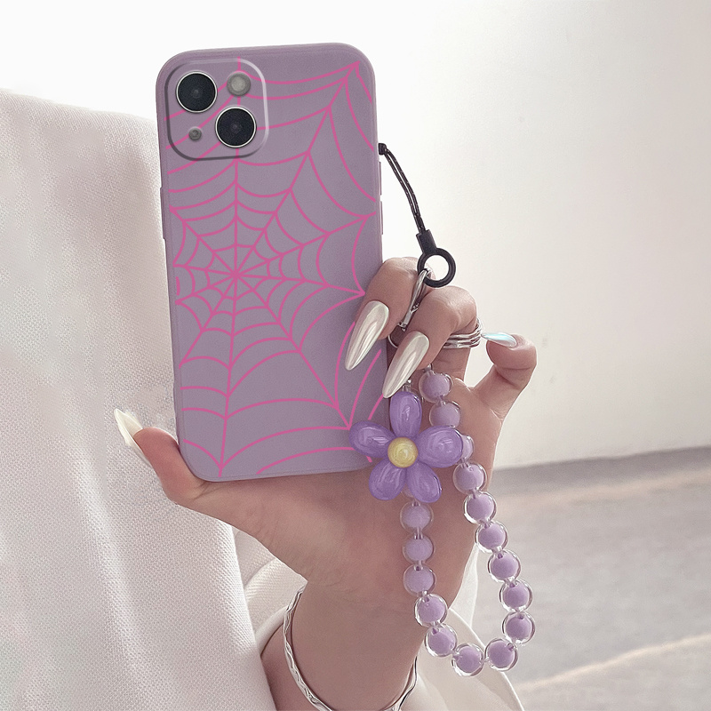 

Unique Purple Spider Web Phone Case - Compatible With Iphone 14, 13, 12, 11, Xs, Xr, X, 8, 7, 6s, Plus, Pro Max, Mini Se, 2022, 2020