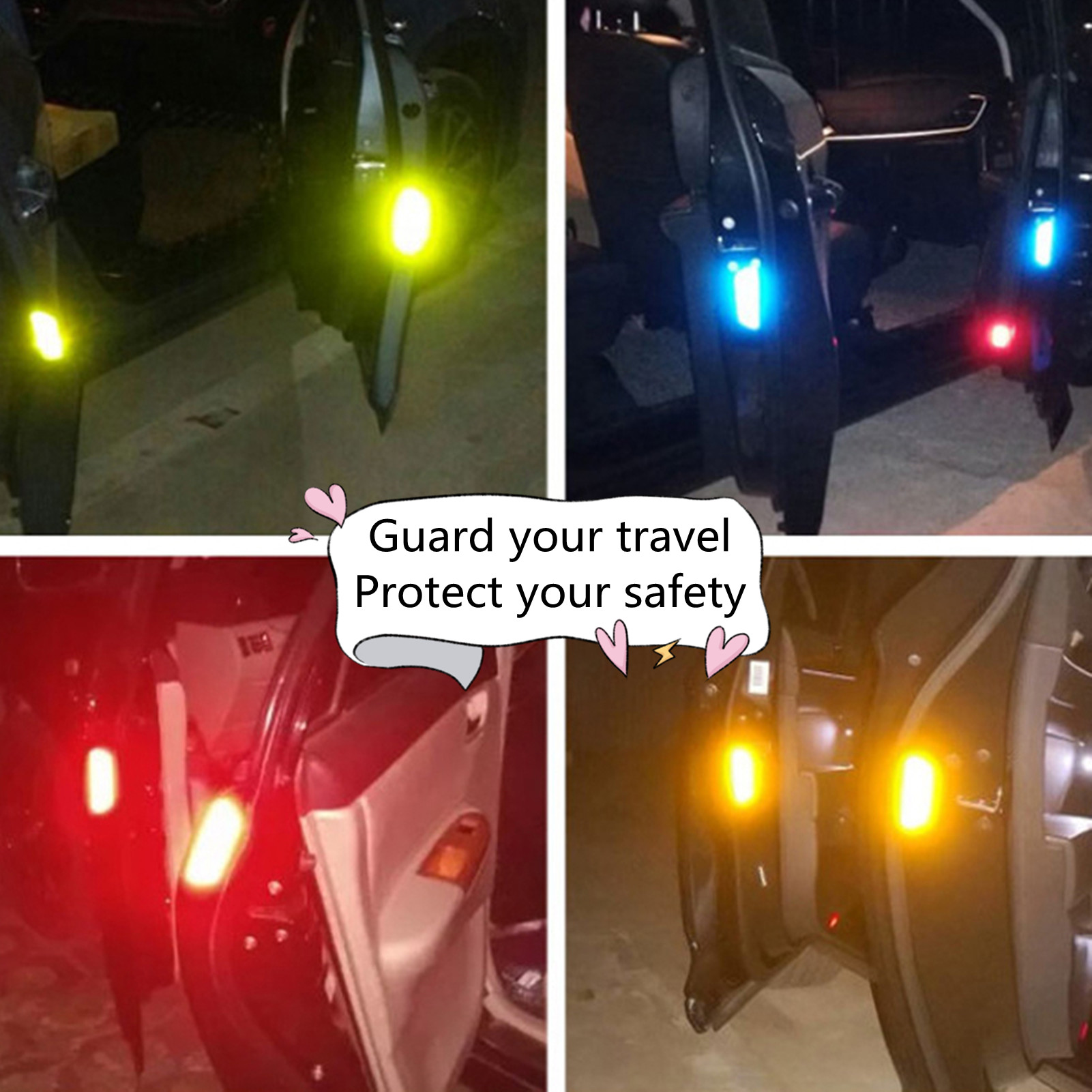 Aufkleber Reflektorband Auto Reflektierende Streifen Tür