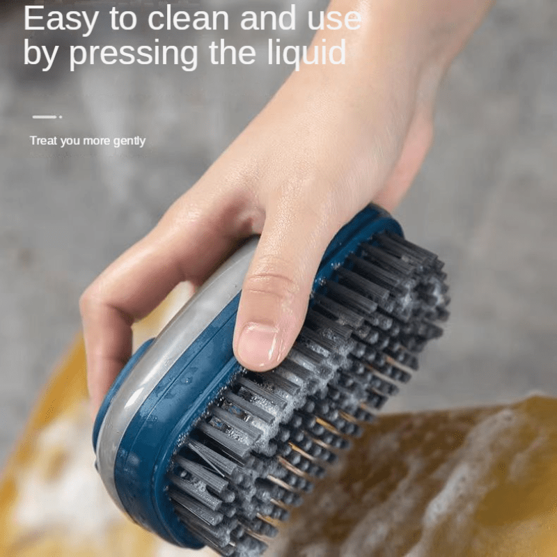 1pc New Style Multi-Functional Soft Bristle Cleaning Brush For Clothes,  Hat, Shoes, With Automatic Liquid Dispenser
