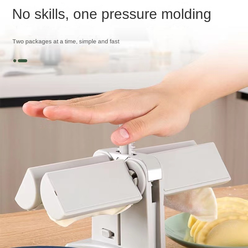 Double Head Automatic Dumpling Maker Stainless Steel Household Dumpling  Machine Manual Dumpling Maker Mould DIY Dumpling Easy Tool Kitchen  Accessories