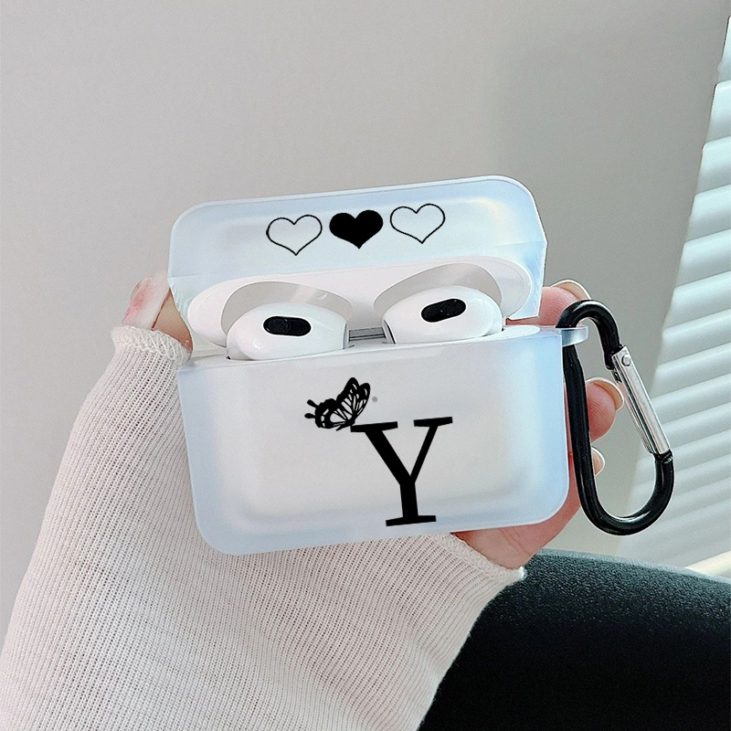 Letter Y Heart Graphic Printed Headphone Case For Airpods1 2 Airpods3 Pro  Pro 2nd Generation Gift For Birthday Girlfriend Boyfriend Friend Or  Yourself - Electronics - Temu Portugal