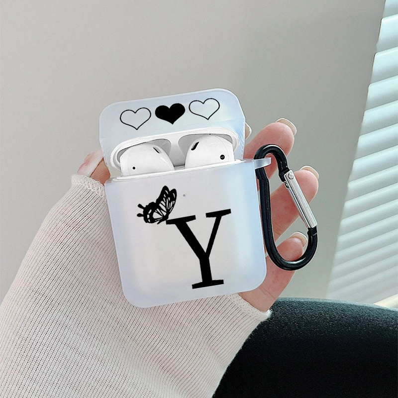 Letter Y Heart Graphic Printed Headphone Case For Airpods1 2 Airpods3 Pro  Pro 2nd Generation Gift For Birthday Girlfriend Boyfriend Friend Or  Yourself - Electronics - Temu Portugal