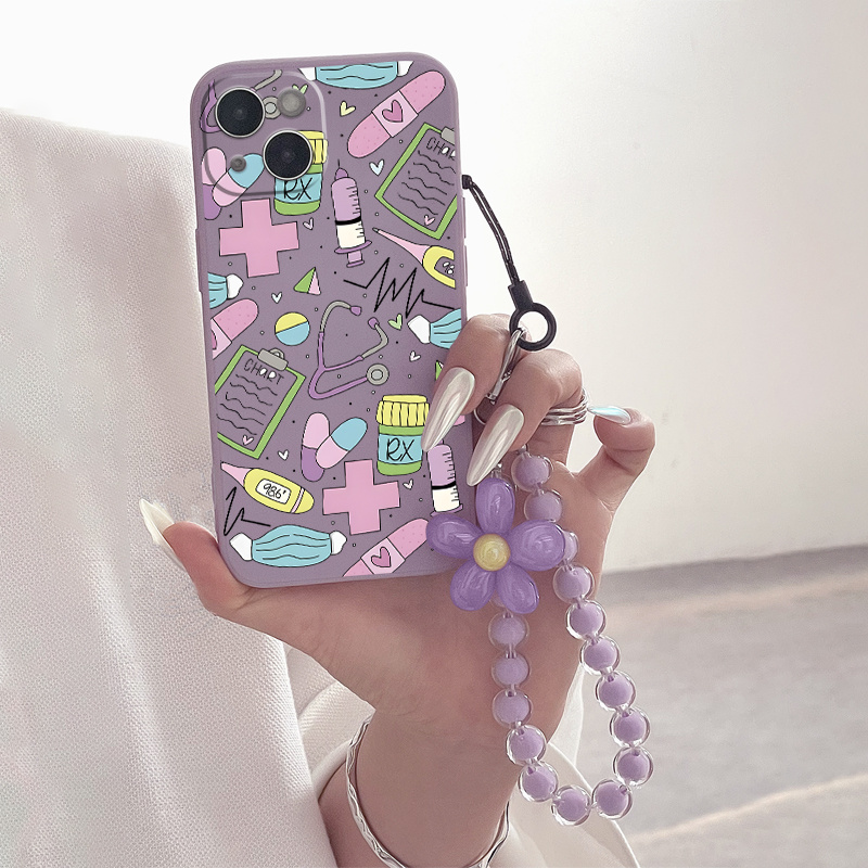 

Graphic Printed Phone Case With Lanyard For Apple Iphone 14 13 12 11 Xs Xr X 7 8 6s Mini Plus Pro Max Se, Gift For Easter Day, Birthday, Girlfriend, Boyfriend, Friend Or Yourself