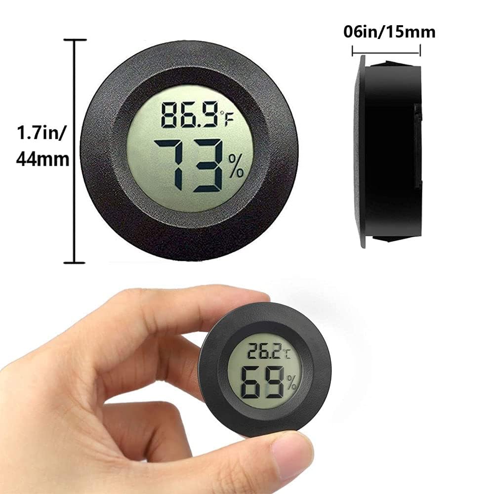 Accurately Monitor Temperature & Humidity with this Digital LCD Hygrometer  Thermometer - Perfect for Indoor/Outdoor Use!