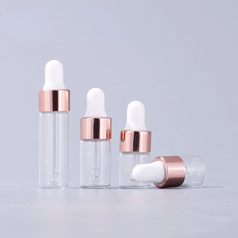 Glass Dropper Bottle, Essential Oil Dropper Bottle Clear Glass Vials Sample  Dropper Bottle Perfume Cosmetic Liquid Containers With Glass Eye Dropper -  Temu