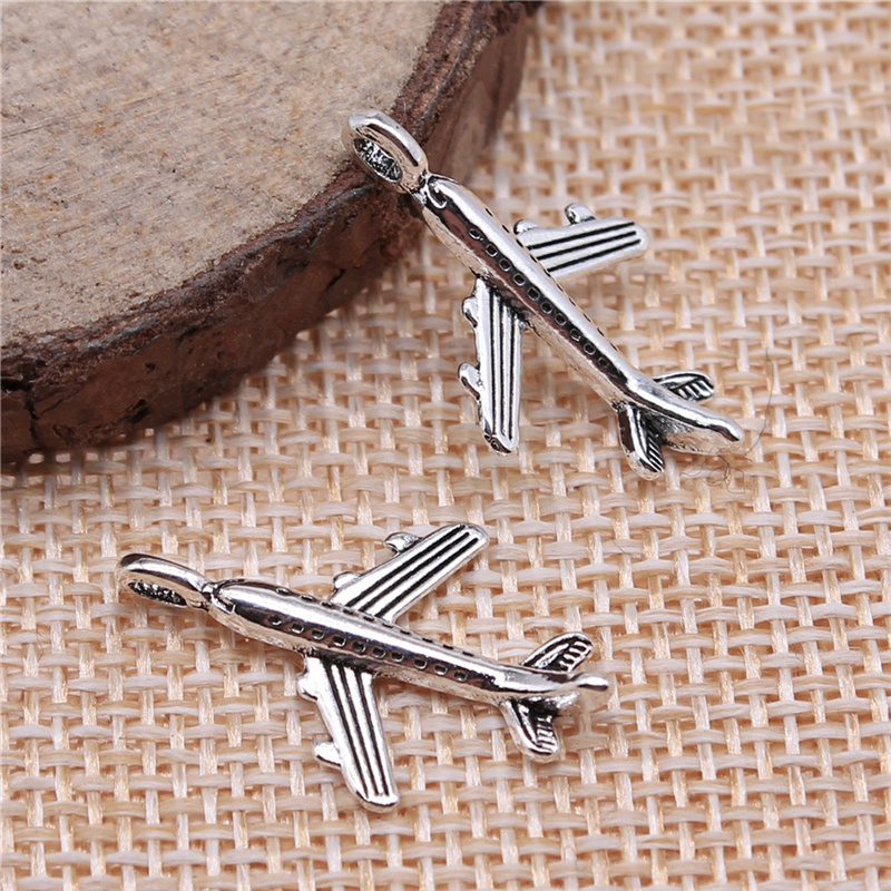 Aeroplane Handmade Sterling Silver Airplane Pendant With 