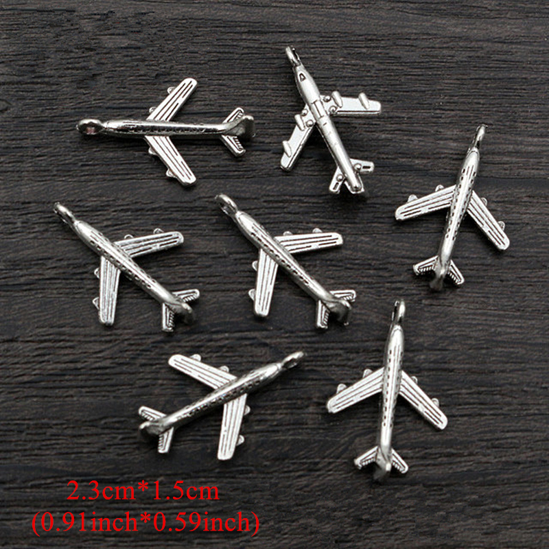 Aeroplane Handmade Sterling Silver Airplane Pendant With 