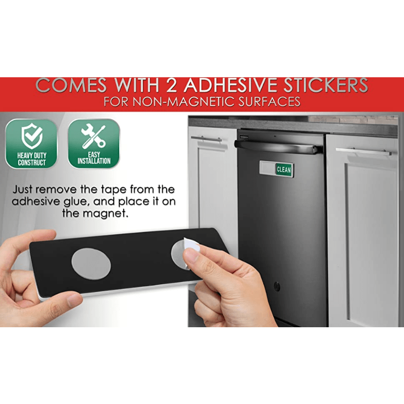 1pc Dishwasher Magnet Clean Dirty Sign, Universal Double-Sided Clean Dirty  Magnet For Dishwasher, Refrigerator Or Washing Machine, Strong Magnetic No  Scratches